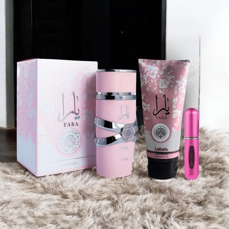 Kit 3 Yara Encantador - Perfume Yara 100 ml + Splash Yara 250 ml + Crema Yara 250 ml