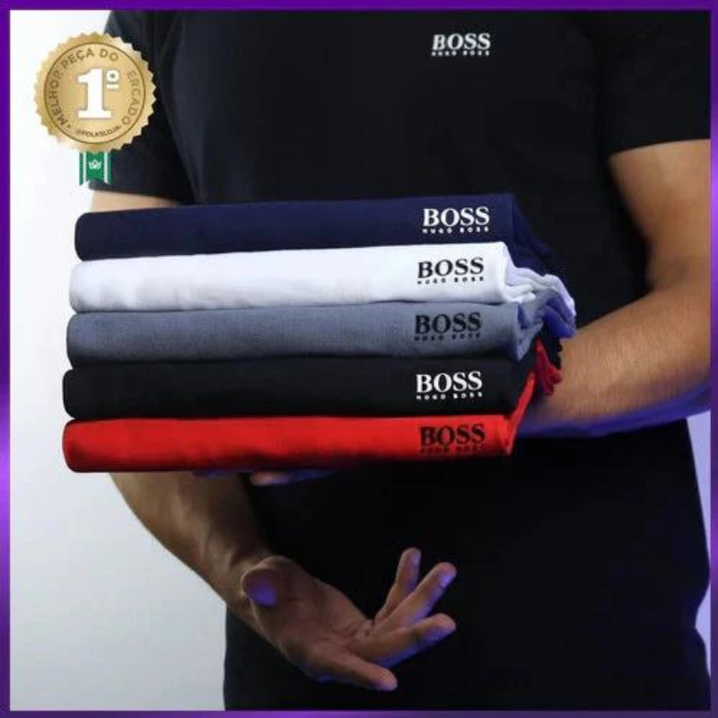 KIT 5 CAMISETAS HUGO BOSS + 1 PERFUME ACQUA DI GIO 100ML PROMOCION - CIERRE DE LA TIENDA - CONTRA ENTREGA ENVÍO GRATIS