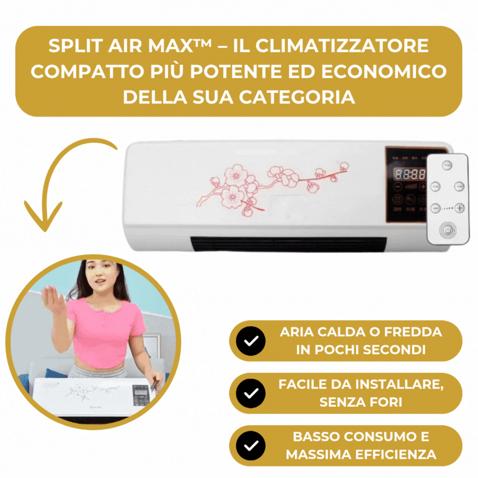 Split Air Max™ – Climatizzazione compatta per ogni stagione