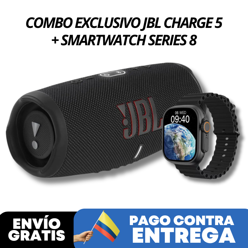 Combo Charge 5 Smartwatch Serie 8 - CIERRE DE LA TIENDA - CONTRA ENTREGA ENVÍO GRATIS